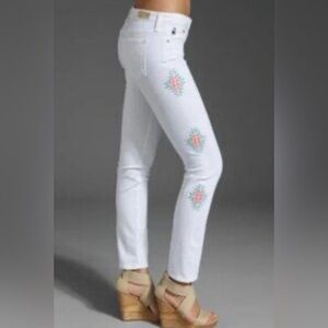 Ag Adriano Goldschmied stilt cigarette leg jeans
Tribal, embroidered 30R